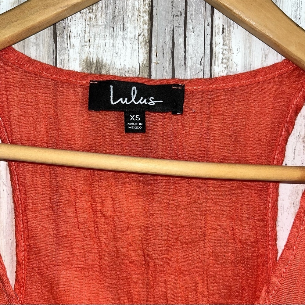 Lulus Red-Orange Tank - Picture 3 of 3